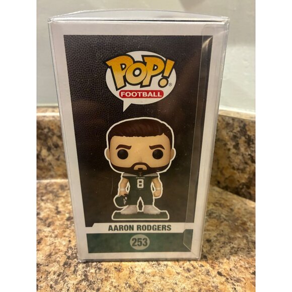 Signed Funko Pop! Jets Aaron Rodgers #253 NFL - Picture 4 of 4